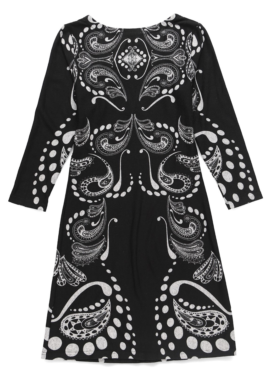 Черно-белое кэжуал платье а-силуэт Anna Field с рисунком