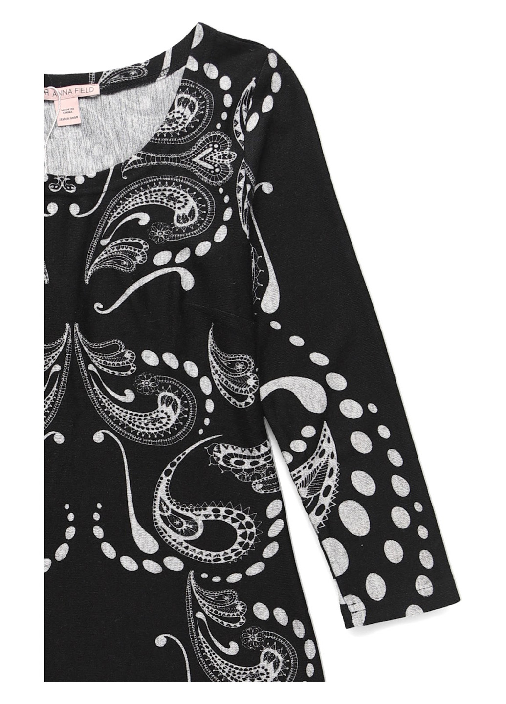 Черно-белое кэжуал платье а-силуэт Anna Field с рисунком