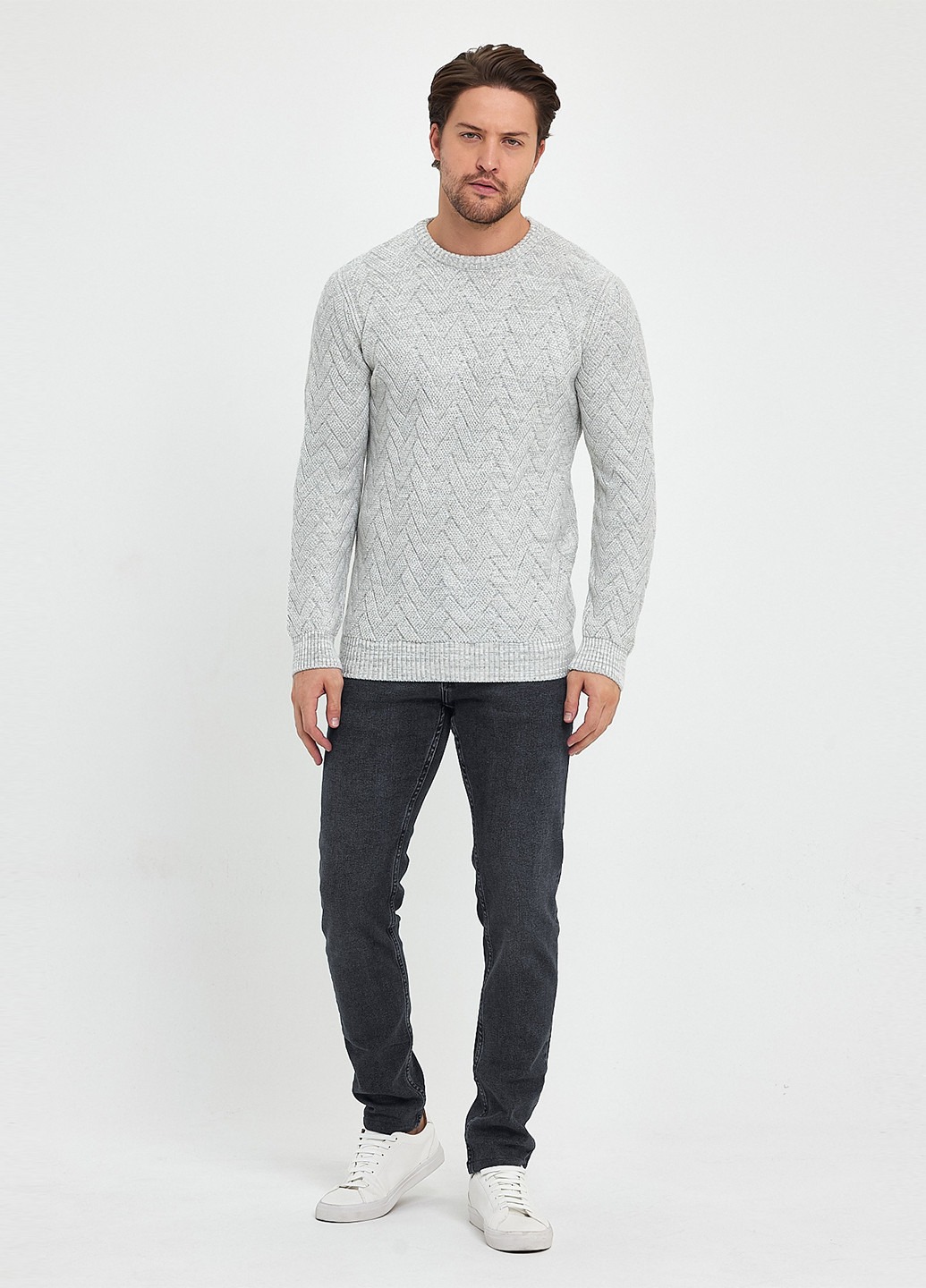 Светло-серый демисезонный джемпер джемпер Trend Collection