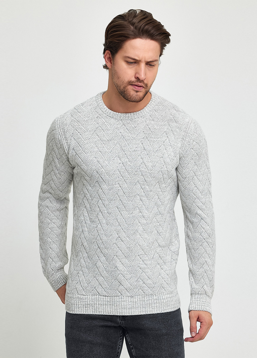 Светло-серый демисезонный джемпер джемпер Trend Collection