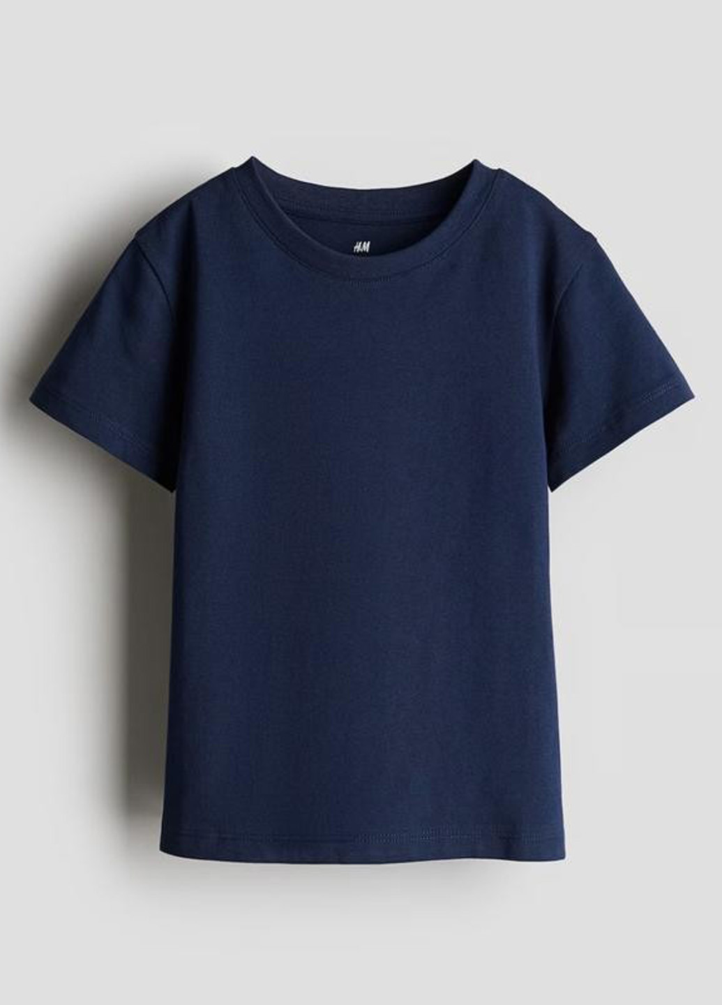 Темно-синя літня футболка H&M