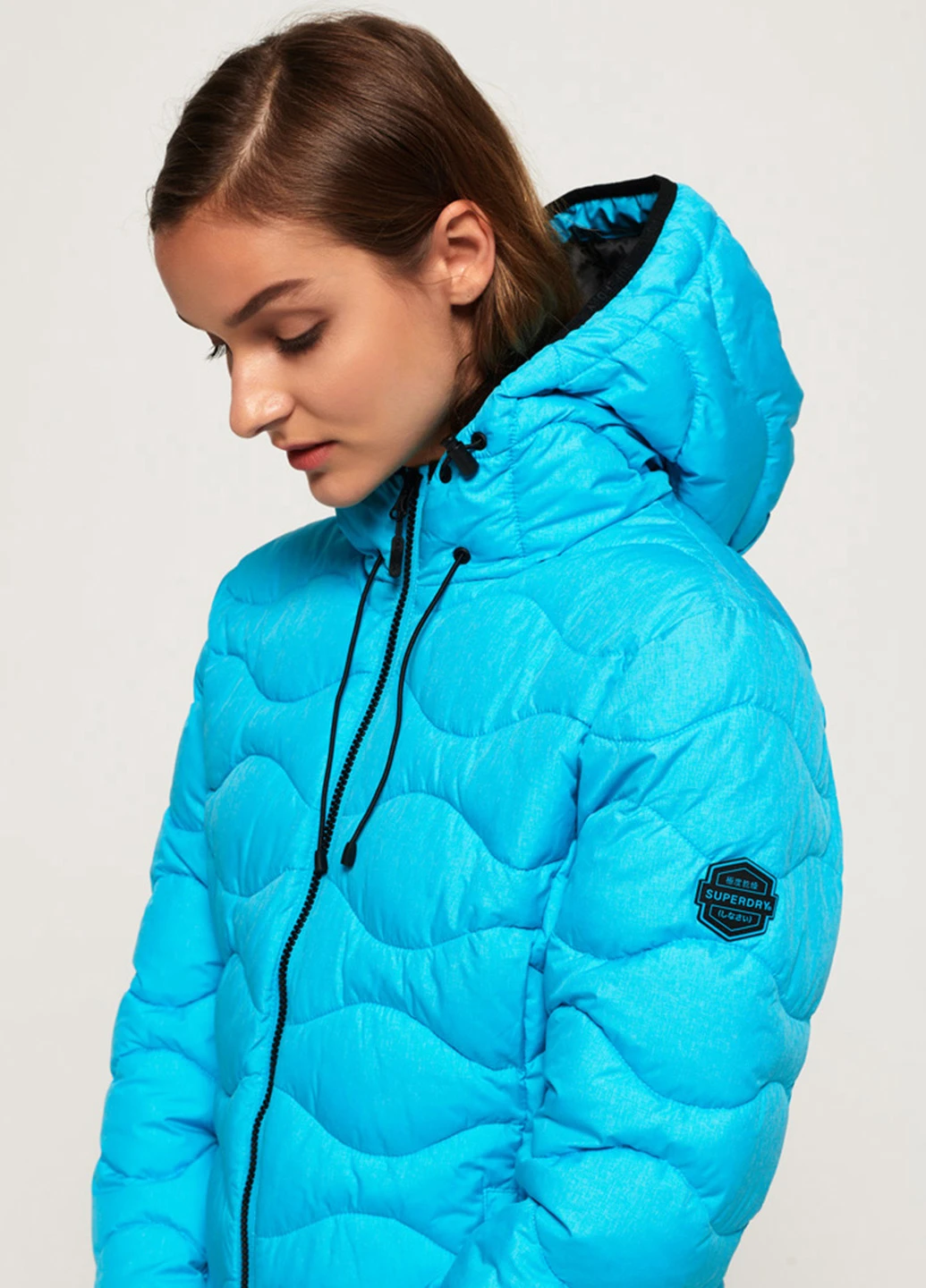 Голубая демисезонная куртка Superdry