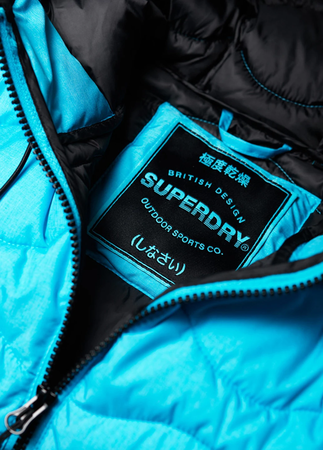 Голубая демисезонная куртка Superdry