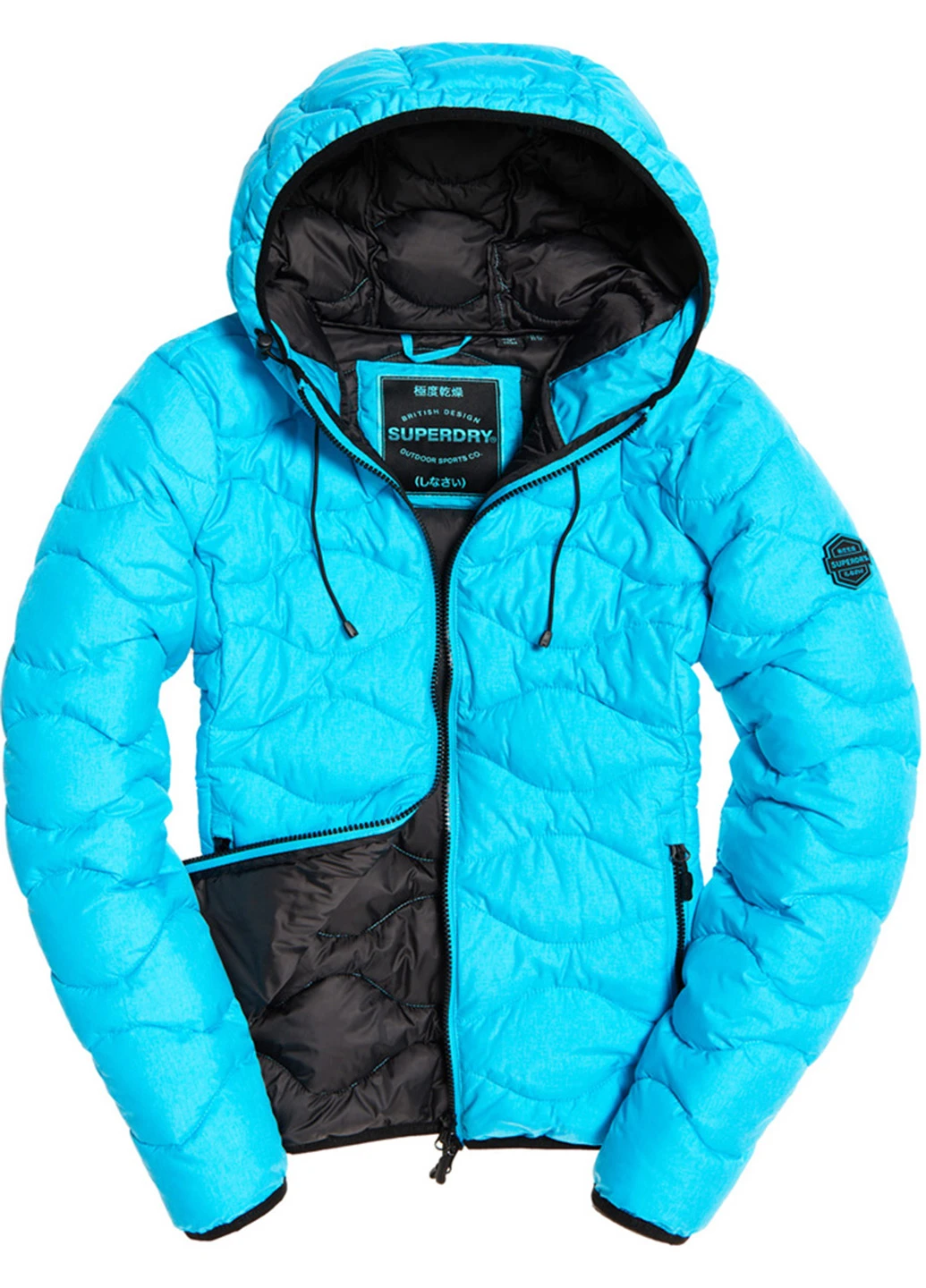 Голубая демисезонная куртка Superdry