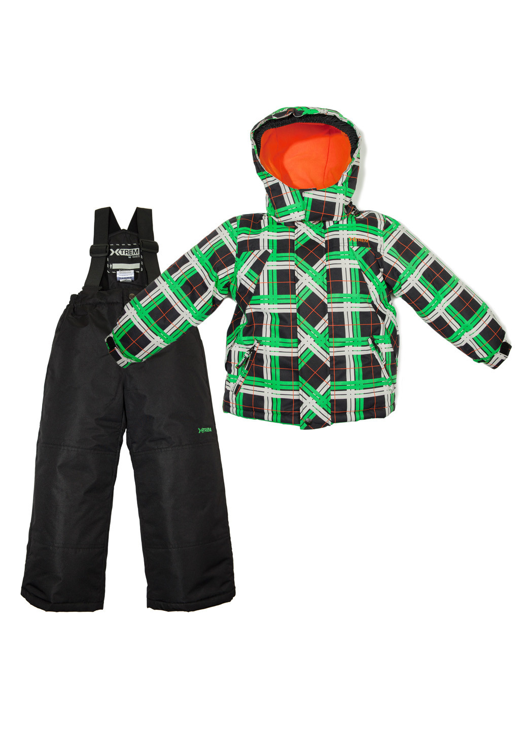 Зелений демісезонний / зимній комплект (куртка, комбінезон) X-Trem by Gusti