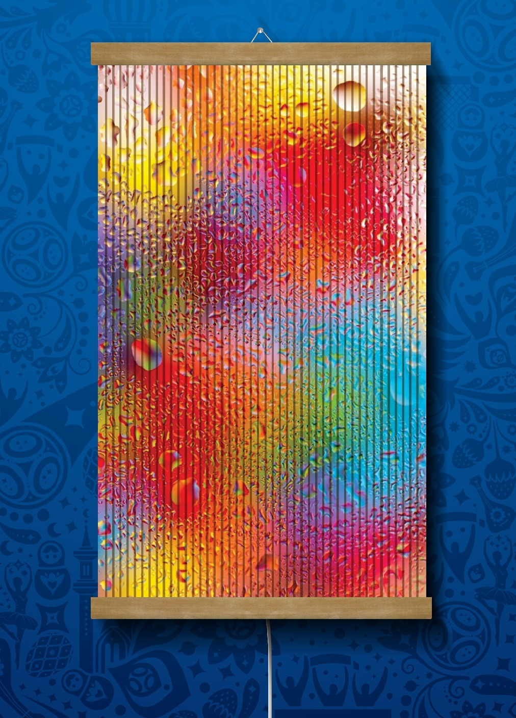 Інфрачервоний настінний обігрівач електрична картина 400 Вт (473309-Prob) Веселка дощу Unbranded (254350182)