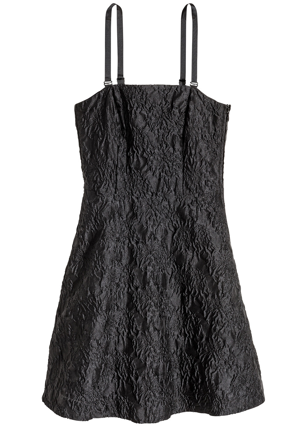 Чорна коктейльна сукня кльош H&M однотонна