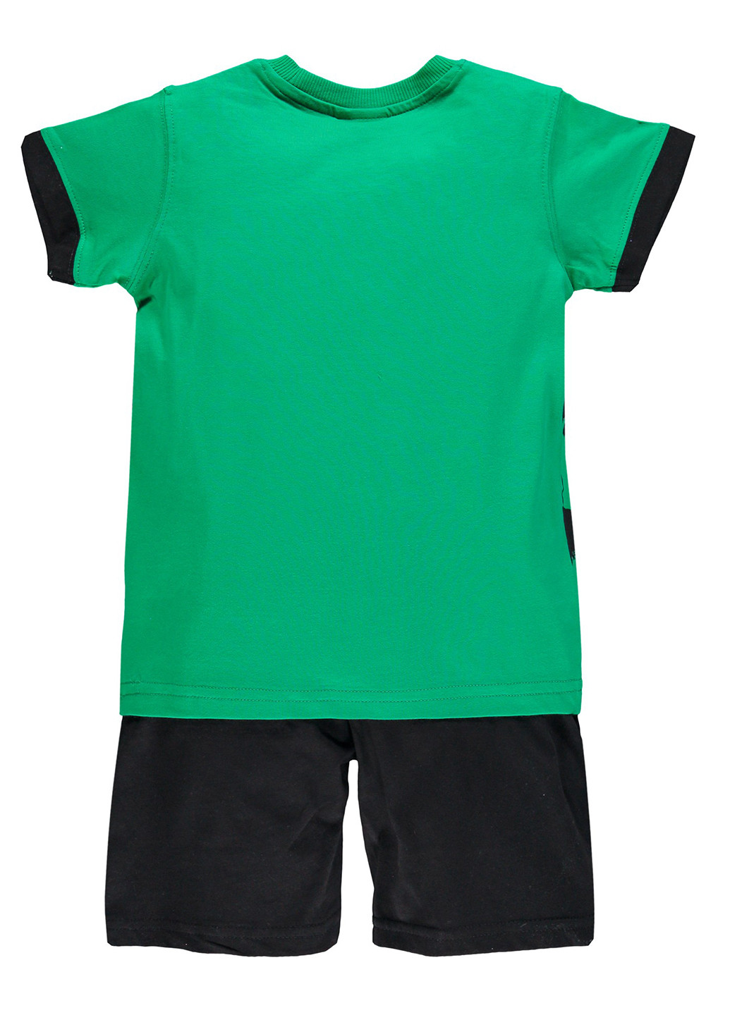 Зеленый летний комплект (футболка, шорты) MEK