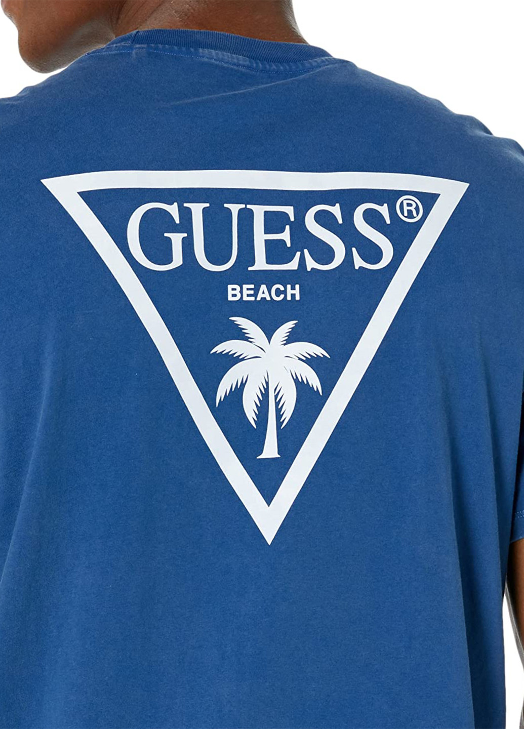 Синяя футболка Guess