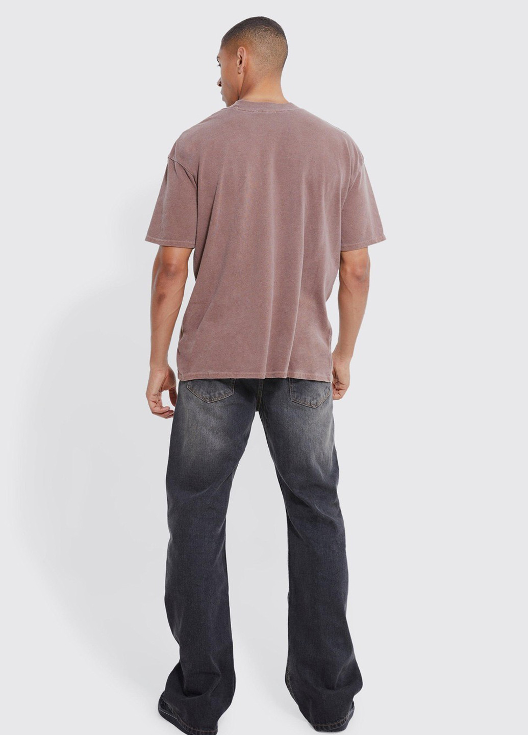 Темно-серые демисезонные регюлар фит джинсы Boohoo