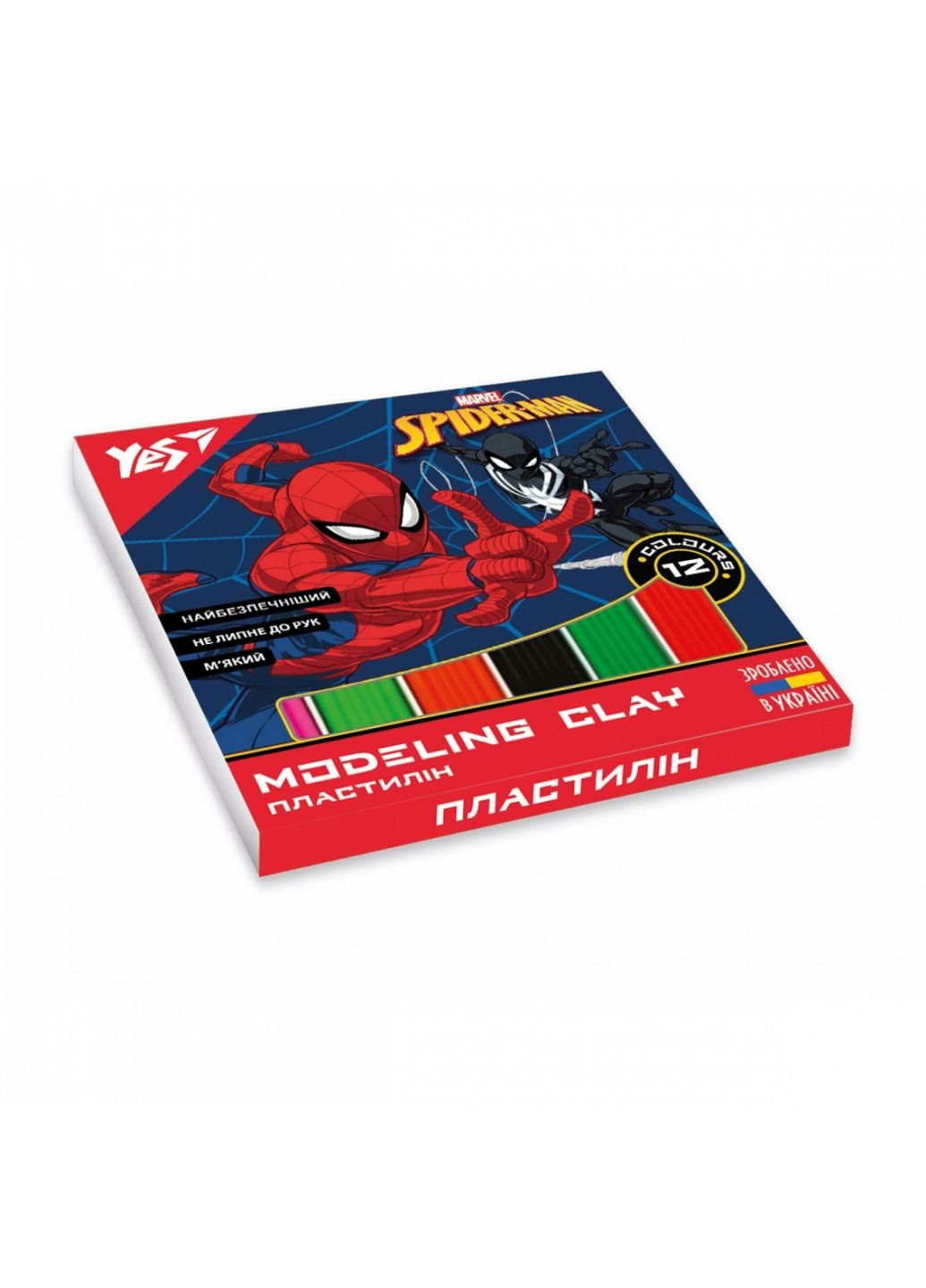 Пластилін Marvel.Spiderman 12 кол, 240 г (540598) Yes (254068009)
