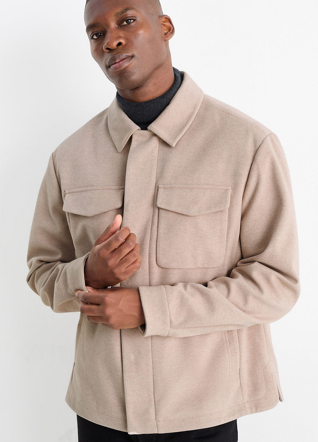 Бежева демісезонна куртка куртка-піджак C&A