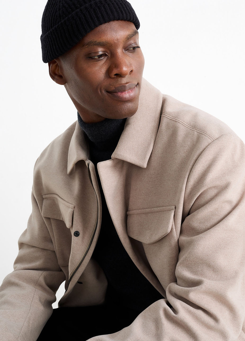 Бежева демісезонна куртка куртка-піджак C&A