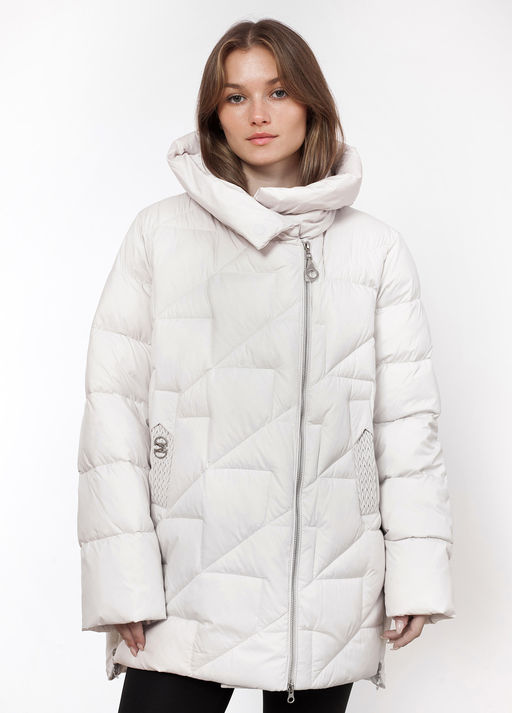 Молочна зимня куртка Visdeer