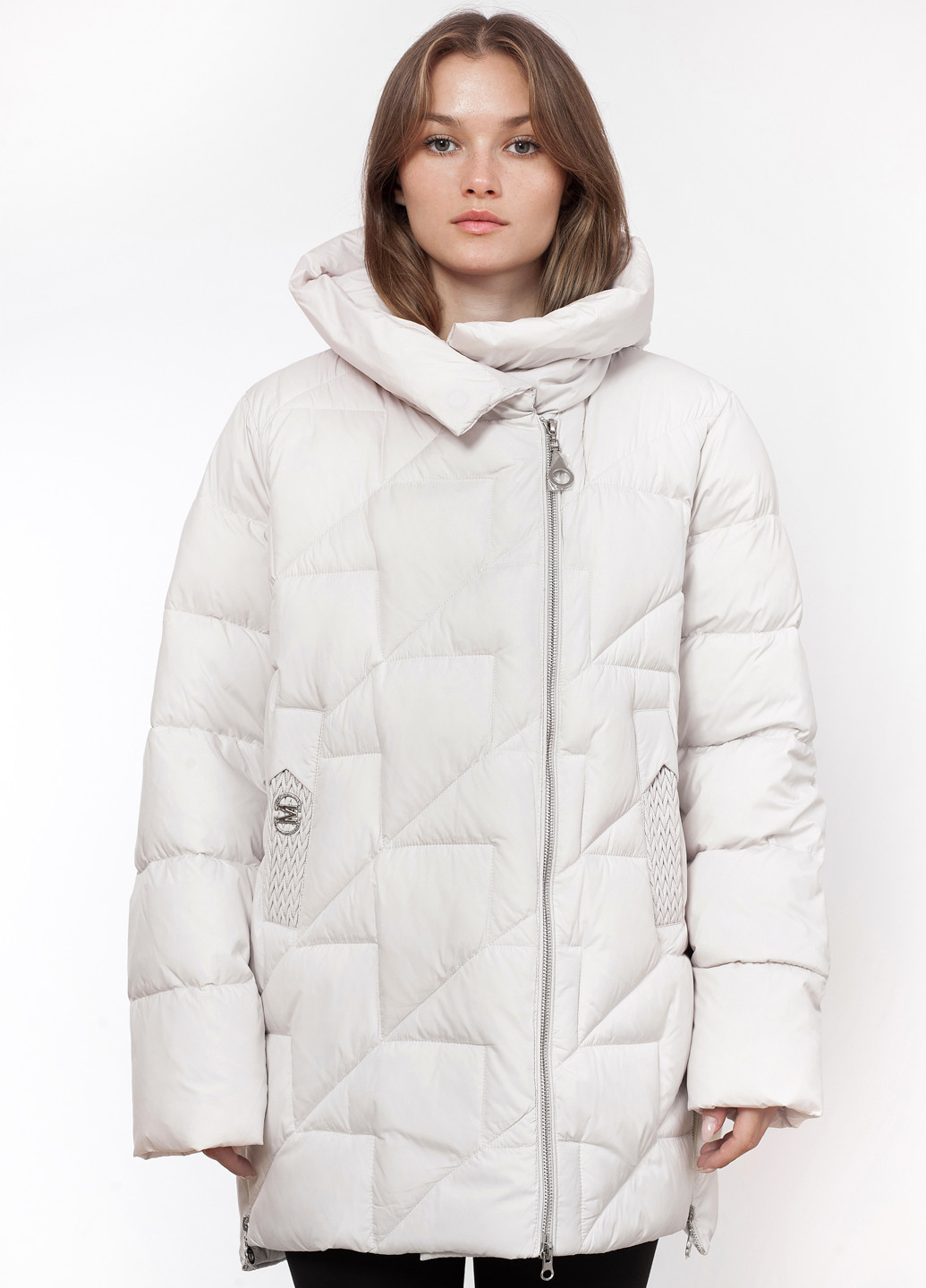 Молочна зимня куртка Visdeer