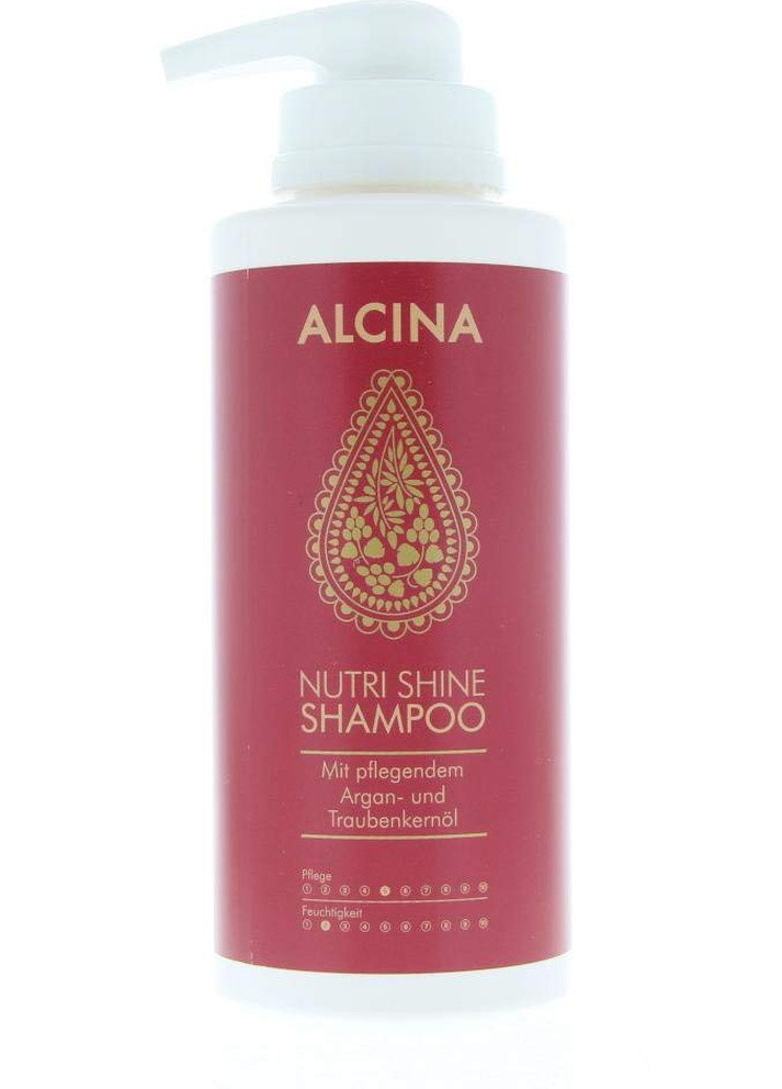Шампунь питательный для волос с аргановым маслом 500 мл Shampoo Alcina nutri shine (254551290)