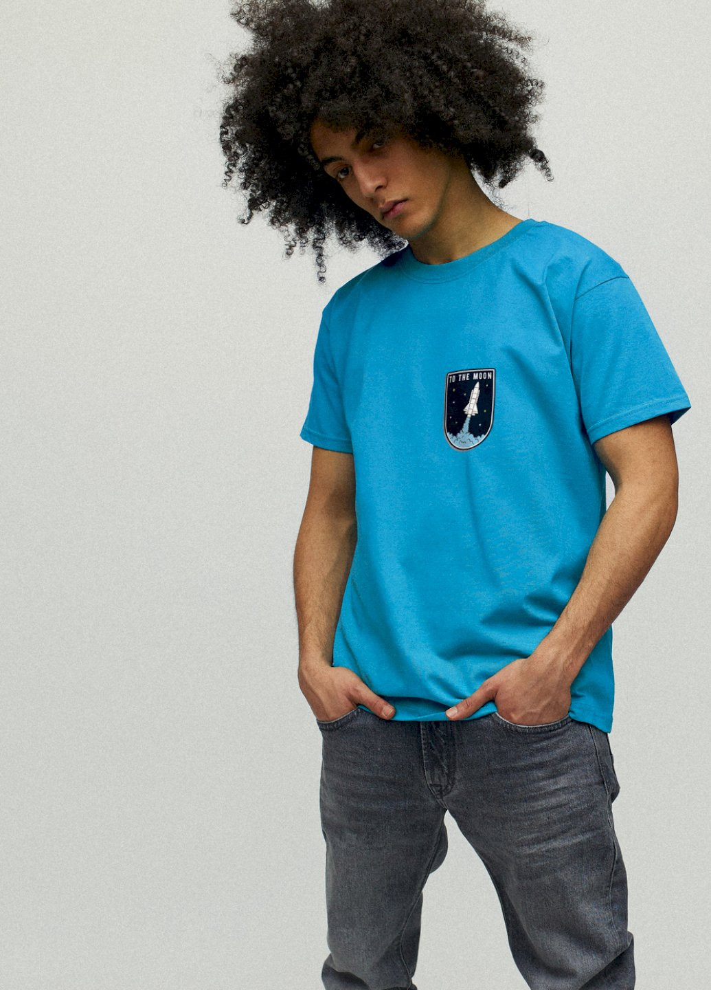 Світло-синя футболка чоловіча YAPPI