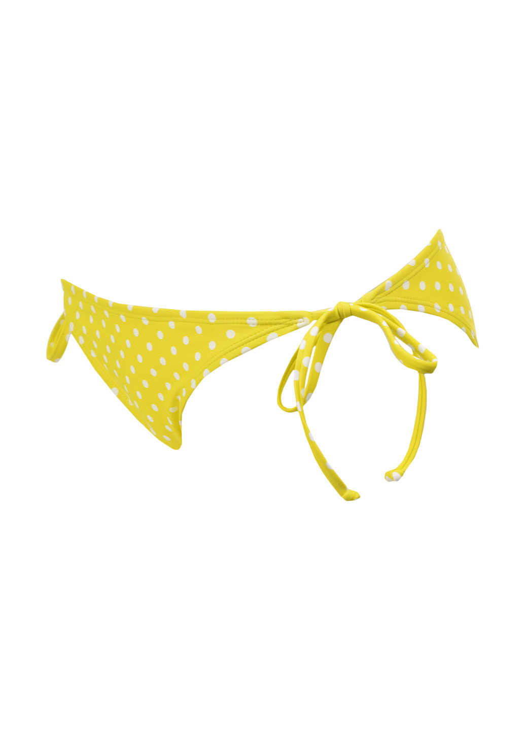 Желтые купальные трусики-плавки в горошек Roxy
