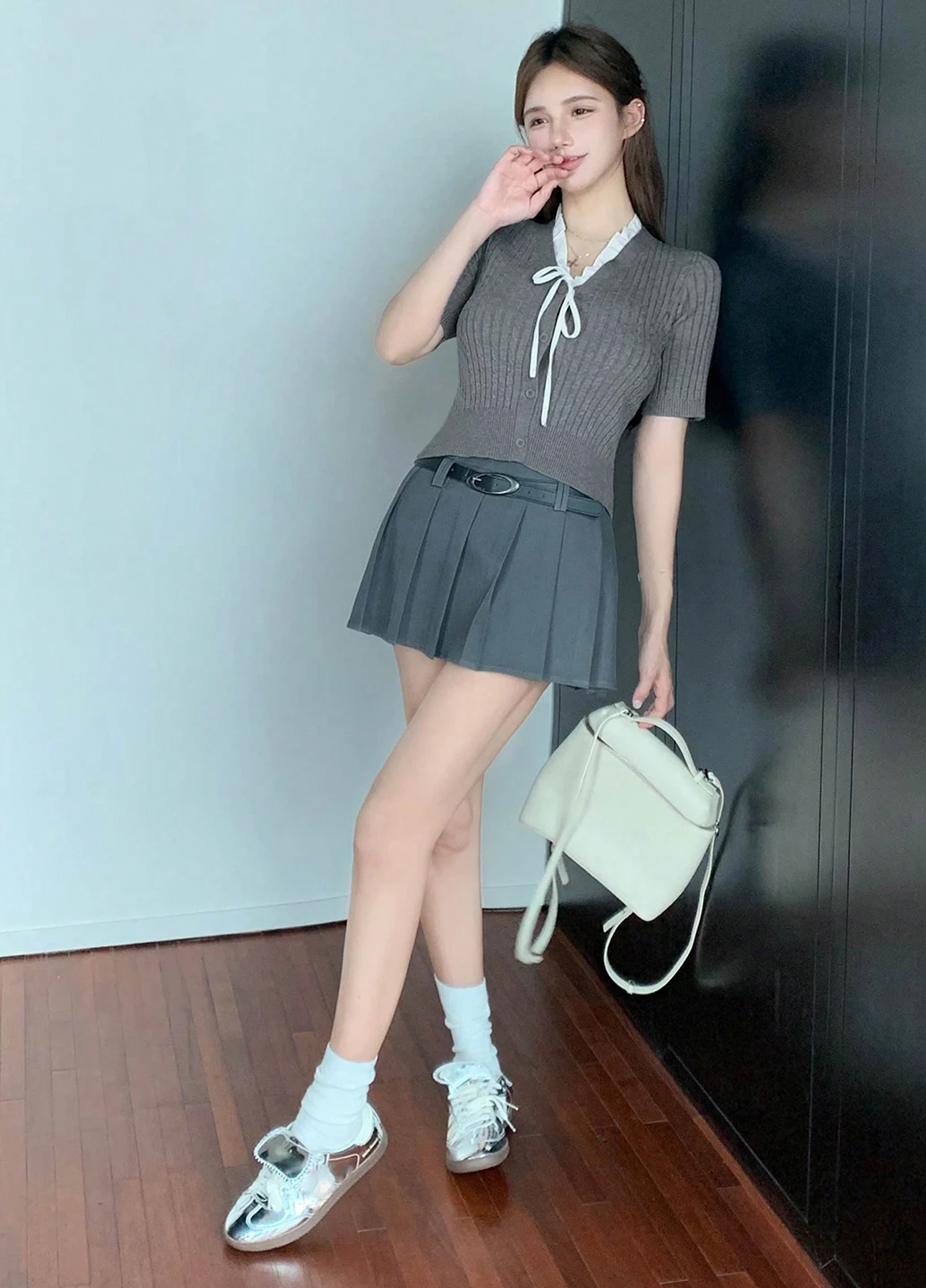 Серая блуза SHEIN