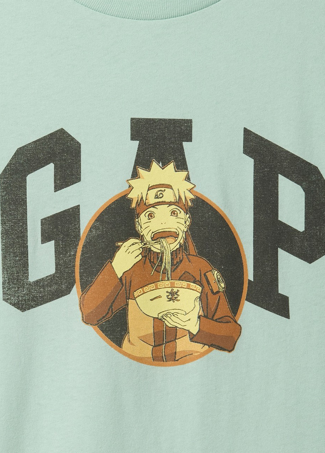 Бирюзовая летняя футболка Gap