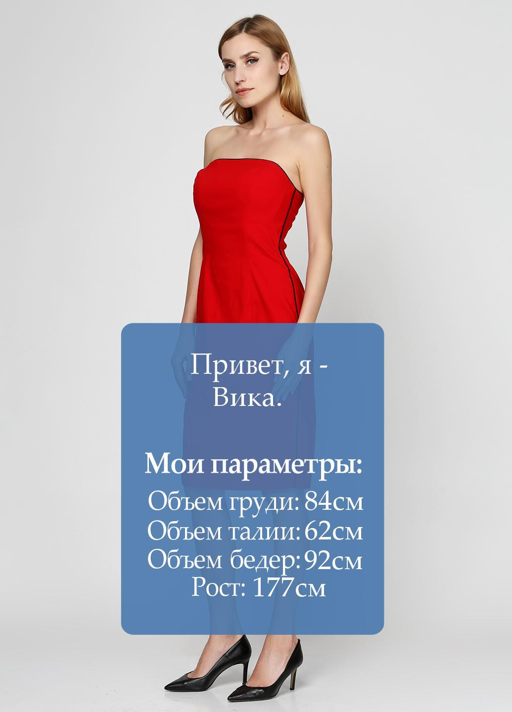 Красное кэжуал платье Express