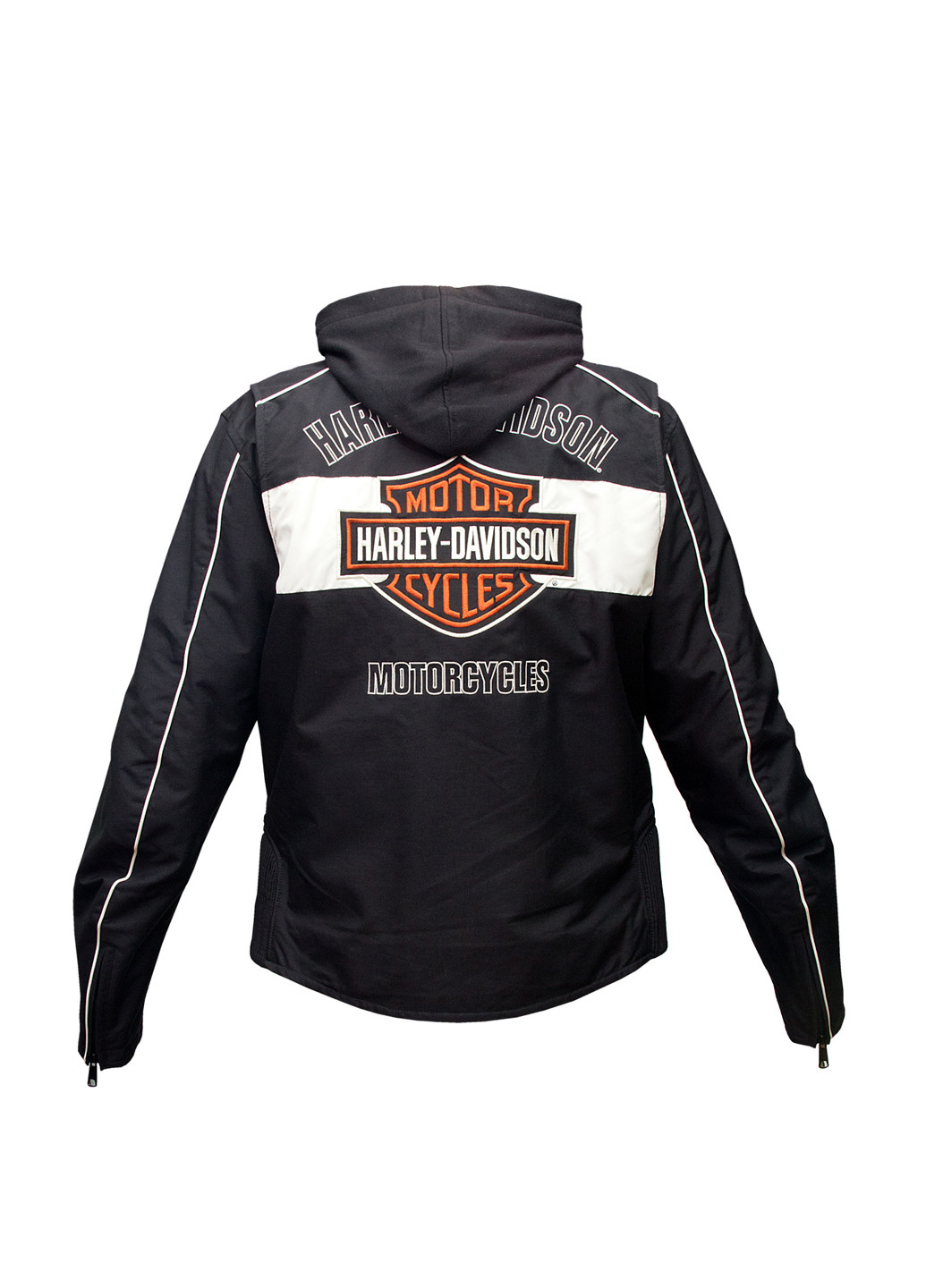 Черная демисезонная куртка Harley Davidson