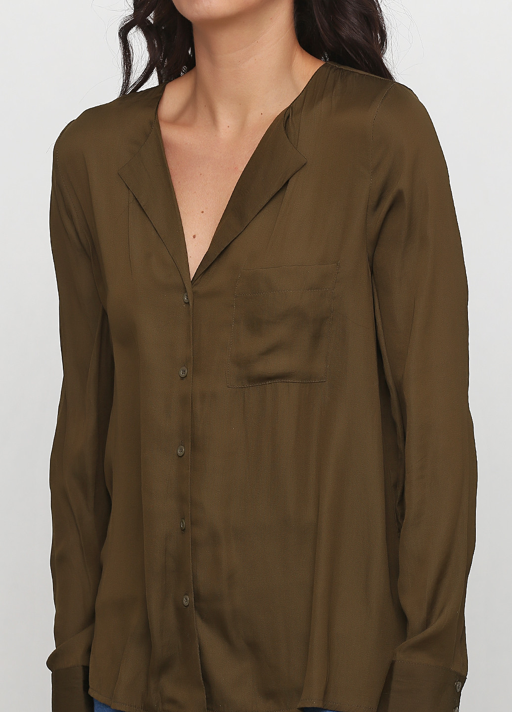 Оливковая демисезонная блуза New Look