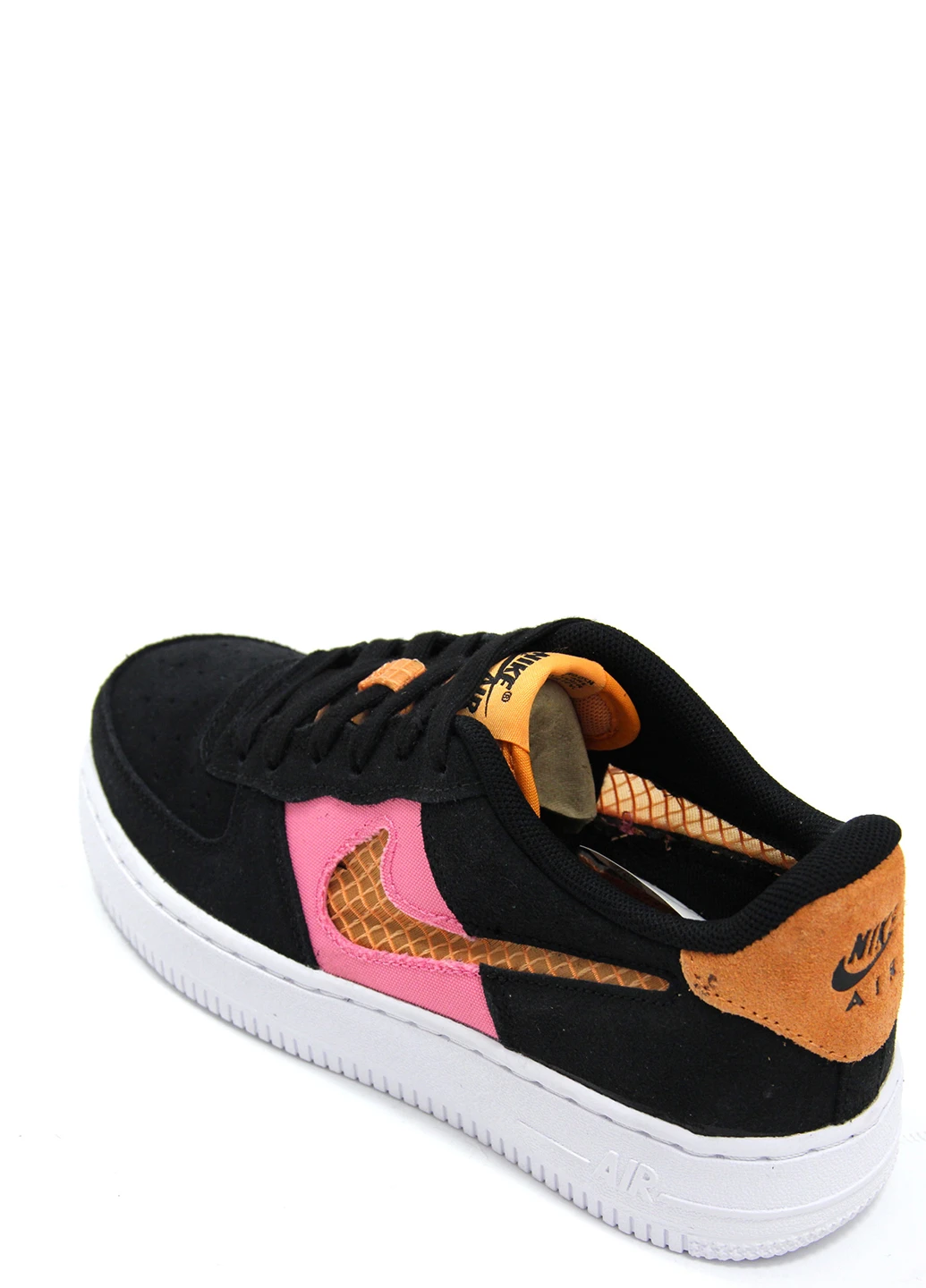 Женские кроссовки Air Force 1 LV8 GS Nike чёрные демисезоны (251134552)