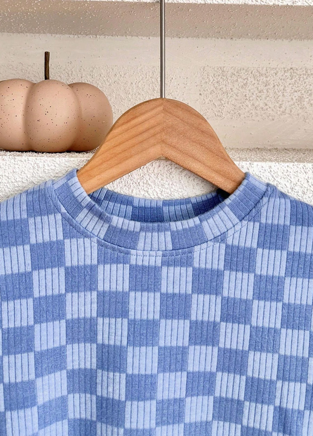 Голубой летний костюм (футболка, шорты) с шортами SHEIN