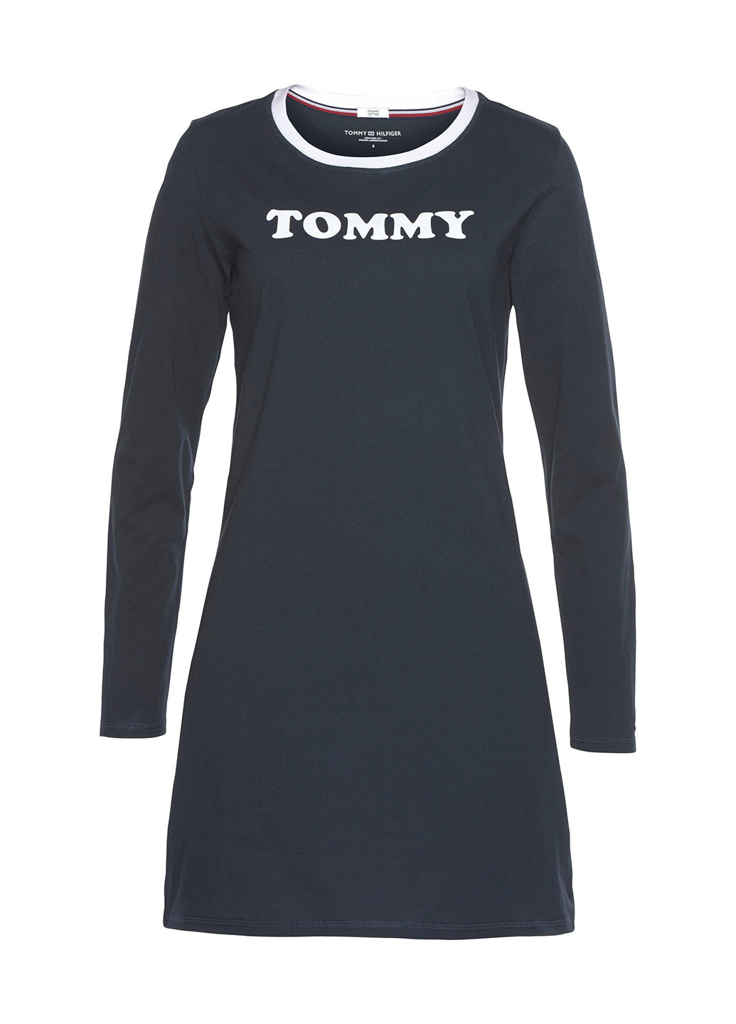 Темно-синя кежуал сукня Tommy Hilfiger з написами