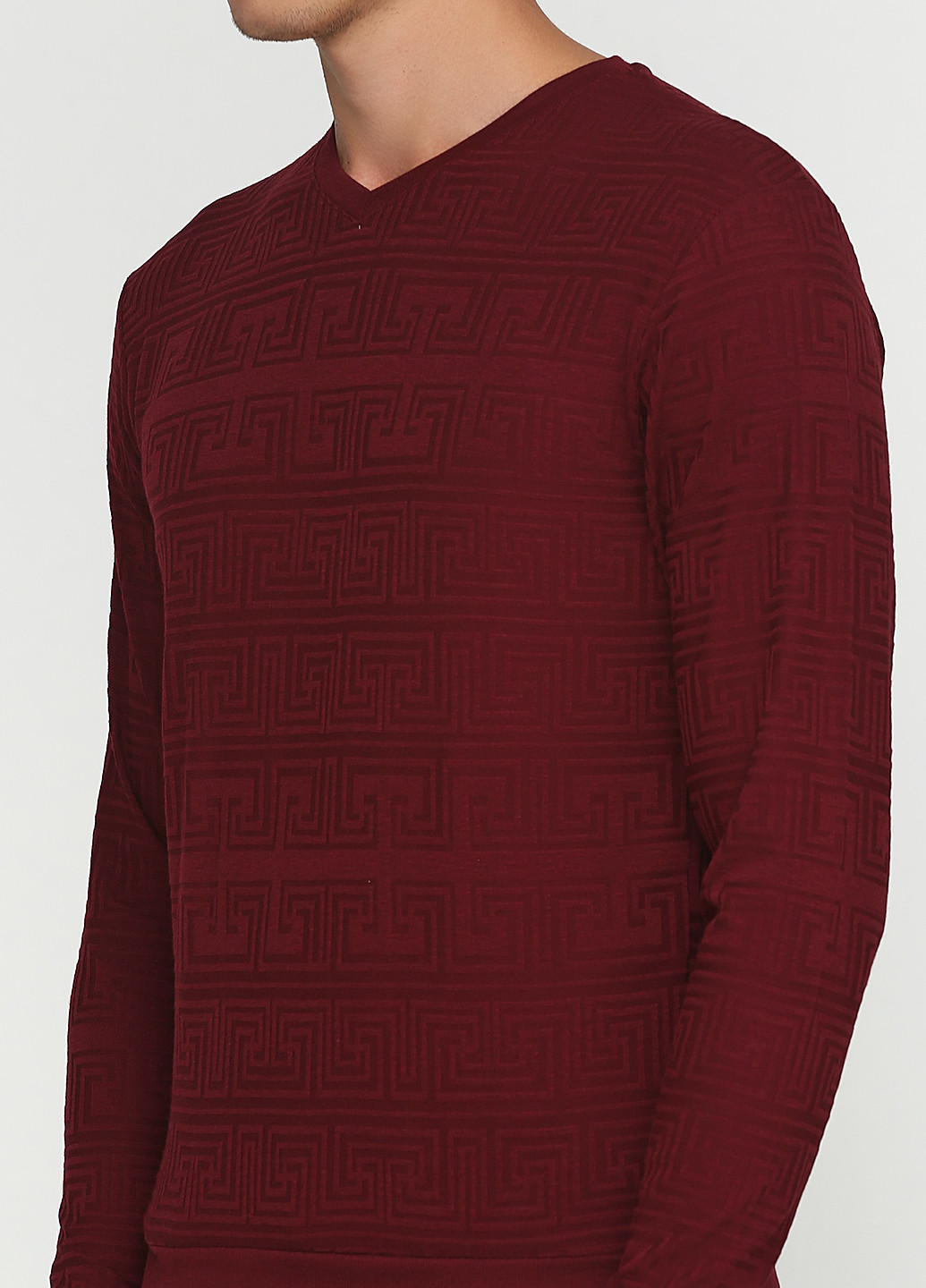 Бордовый демисезонный пуловер пуловер MSY