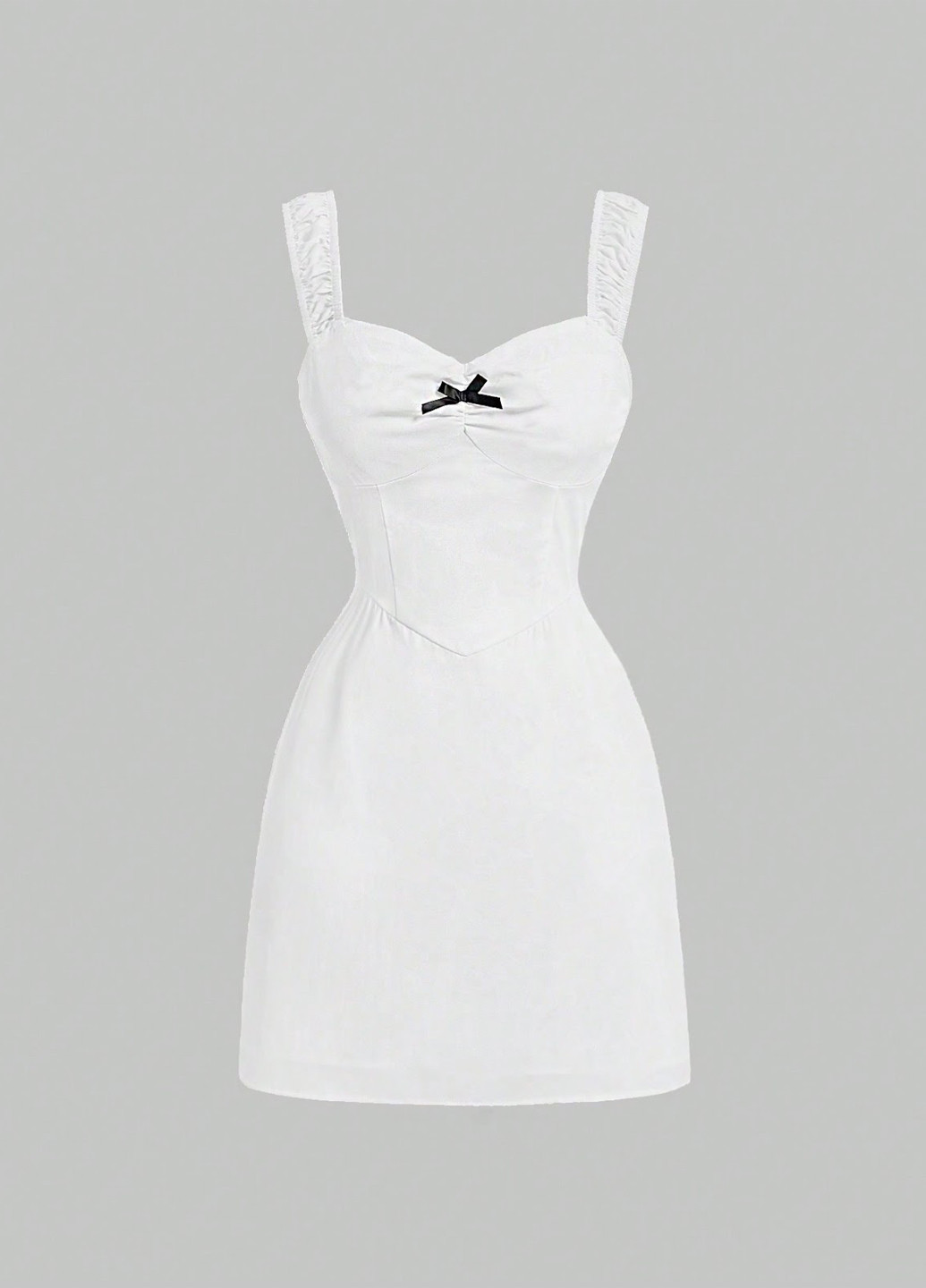 Білий кежуал сукня з відкритою спиною SHEIN однотонна