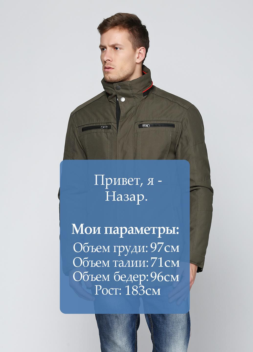 Оливковая (хаки) зимняя куртка Kaiser