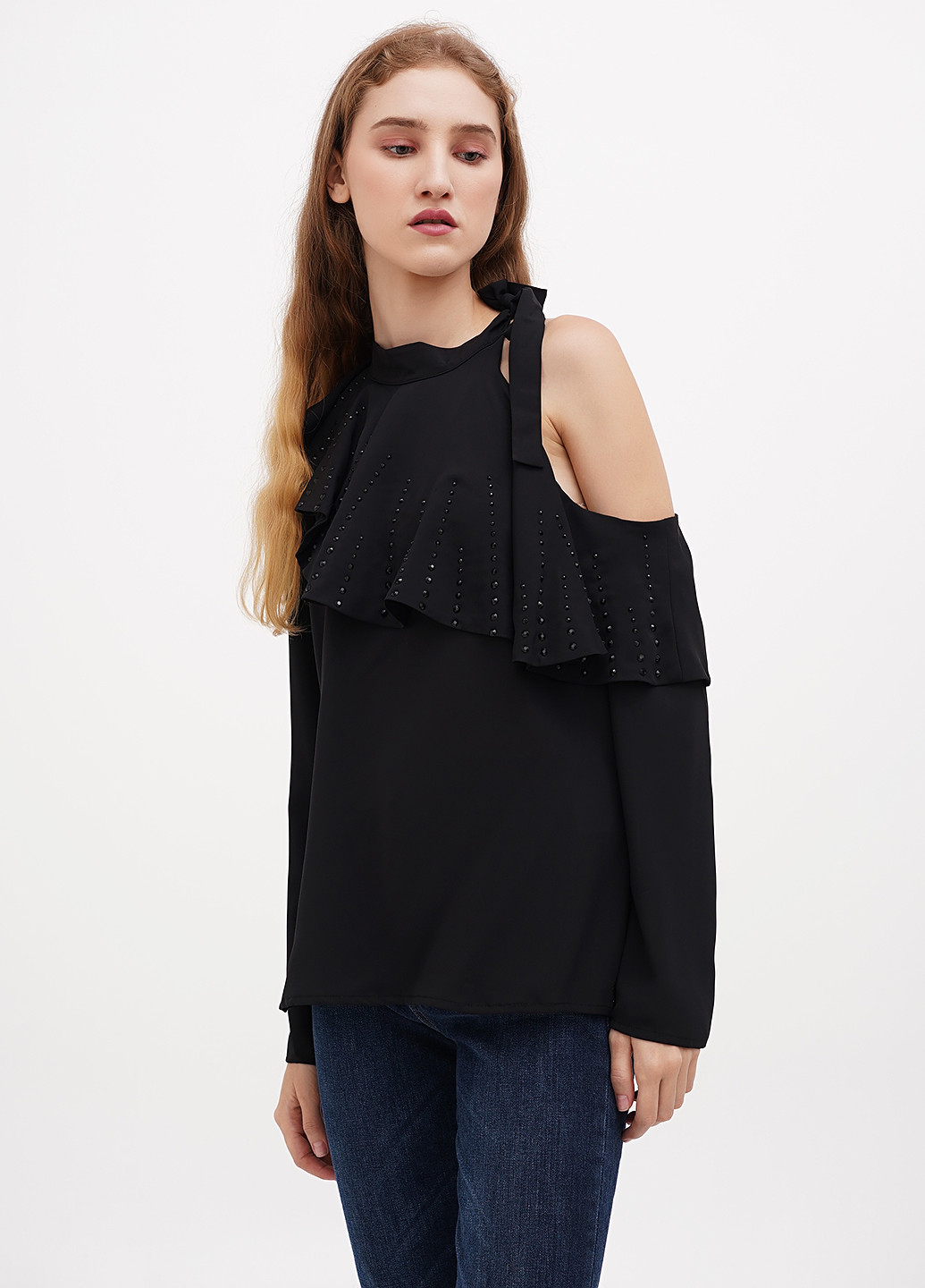 Чёрная блуза Sassofono