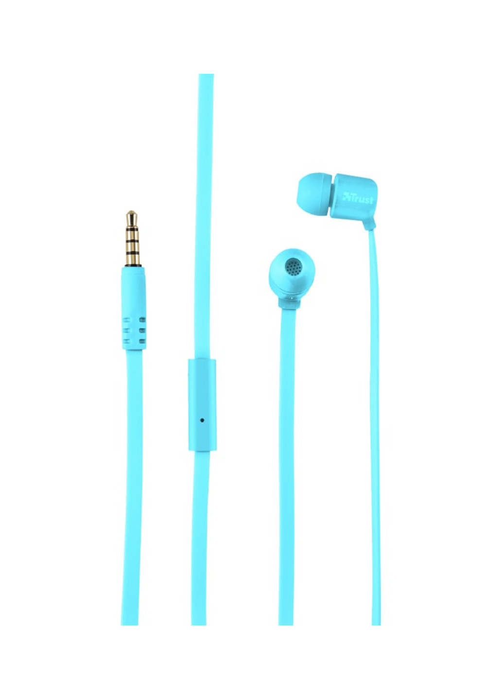 Навушники Mic Neon Blue Trust Duga блакитні