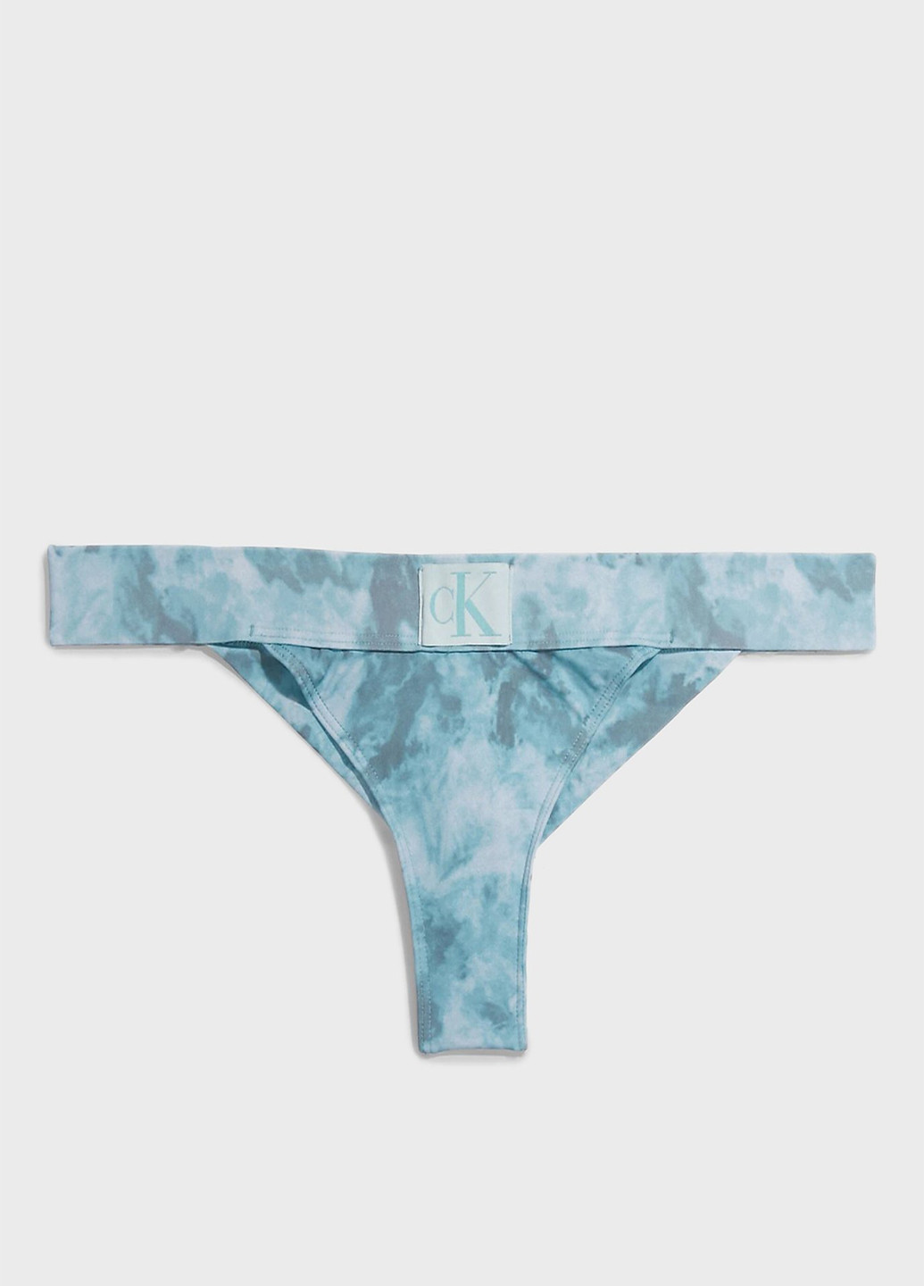Голубой купальные трусики-плавки тай-дай Calvin Klein