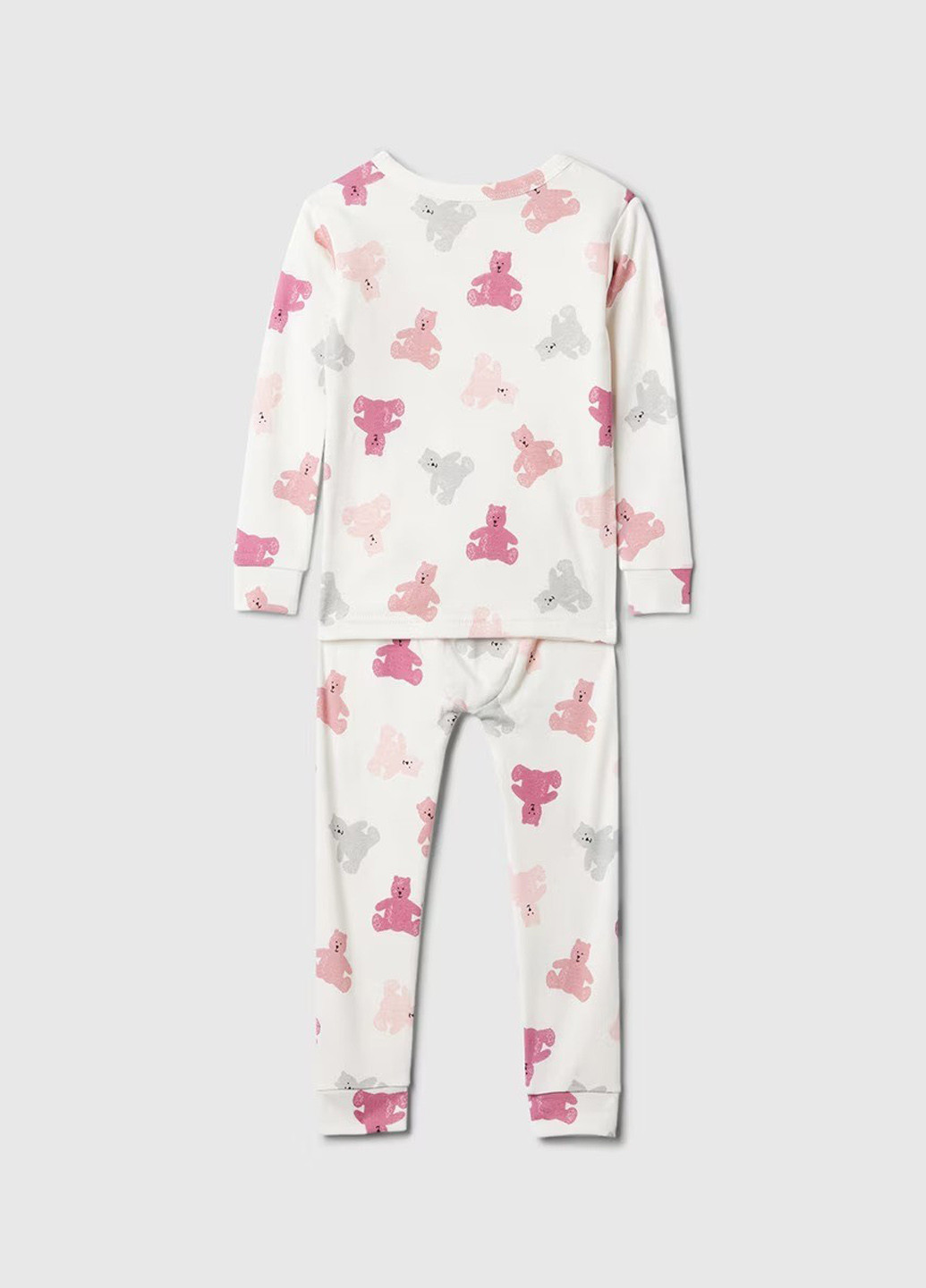 Біла всесезон піжама (лонгслів, штани) лонгслів + брюки Gap