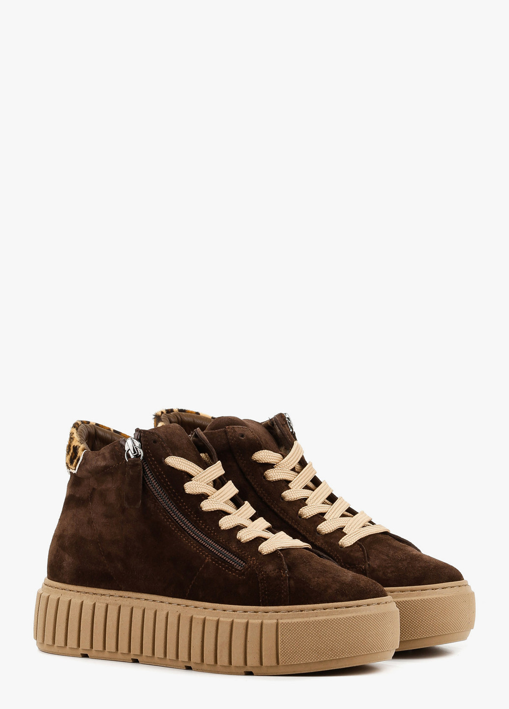 Зимние ботинки Le'BERDES со шнуровкой из натуральной замши