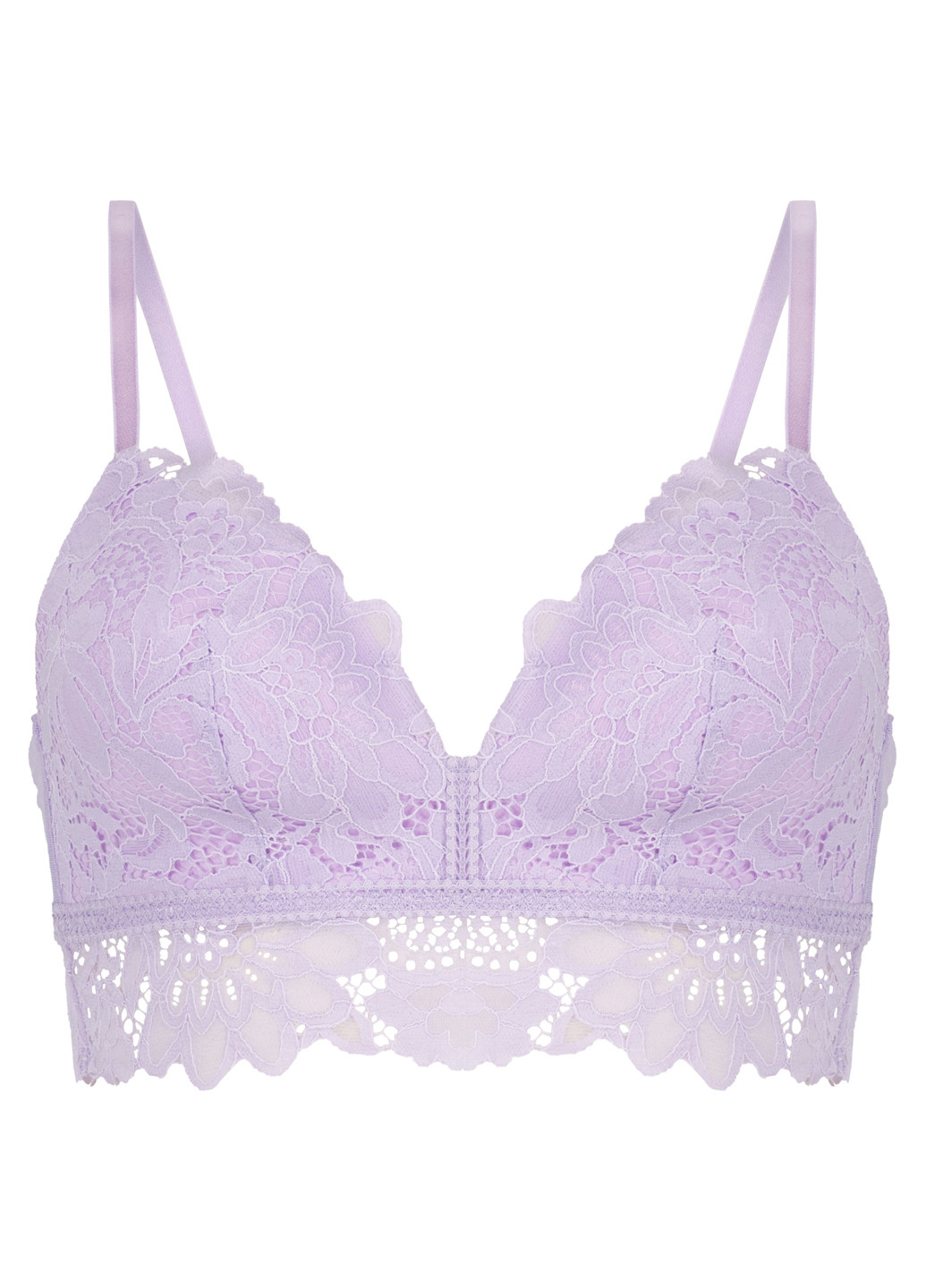 Сиреневый бралетт бюстгальтер Hunkemoller с косточками полиамид