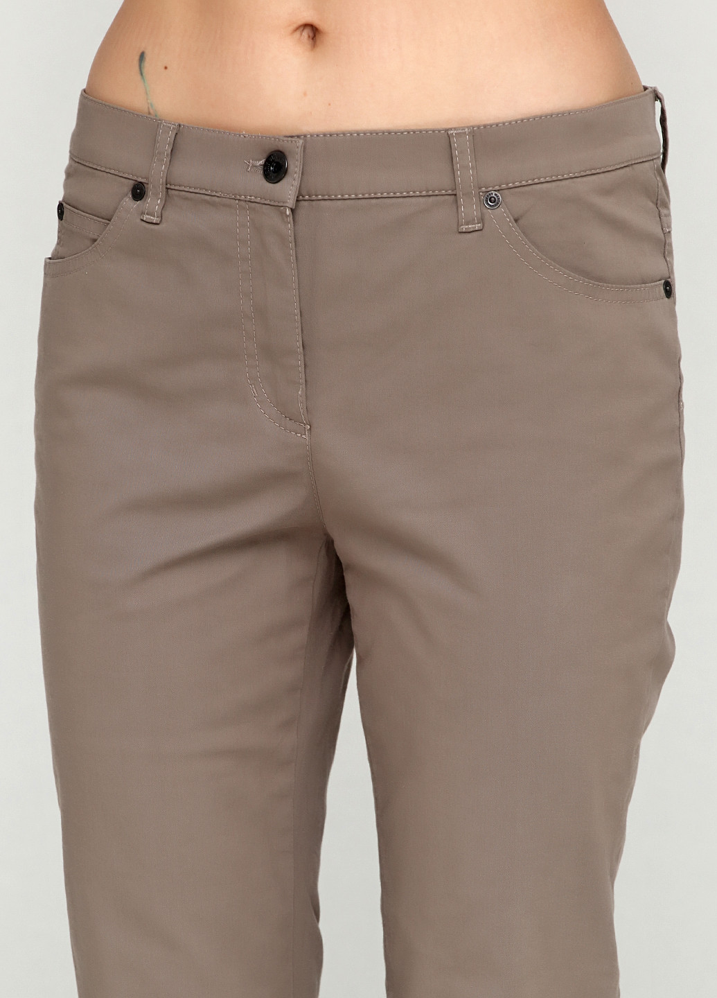 Темно-бежевые кэжуал демисезонные брюки Gerry Weber