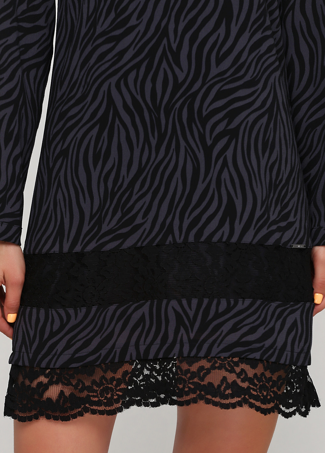 Чорна кежуал сукня на підкладі Liu Jo з абстрактним візерунком