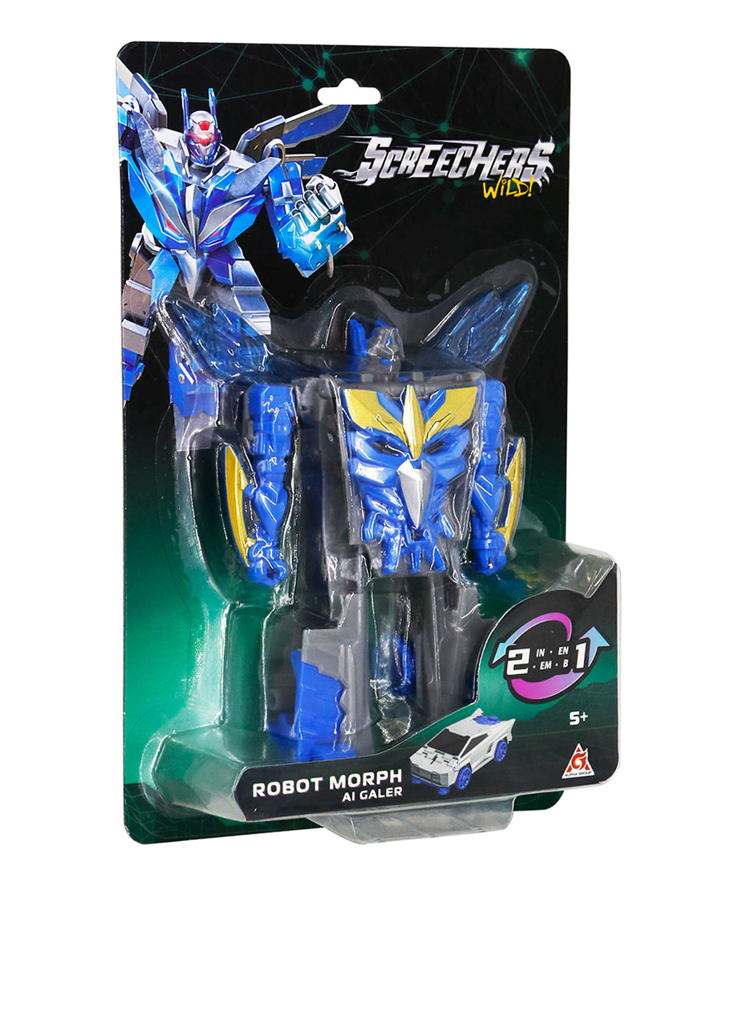Робот-трансформер S5 Галер, 5x10x3 см Screechers Wild (303498540)