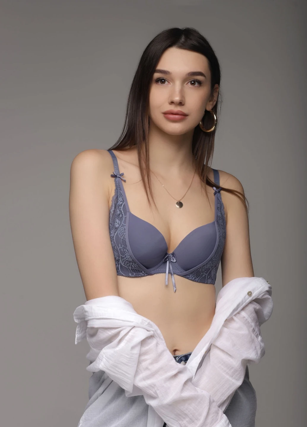 Синий бюстгальтер Viola