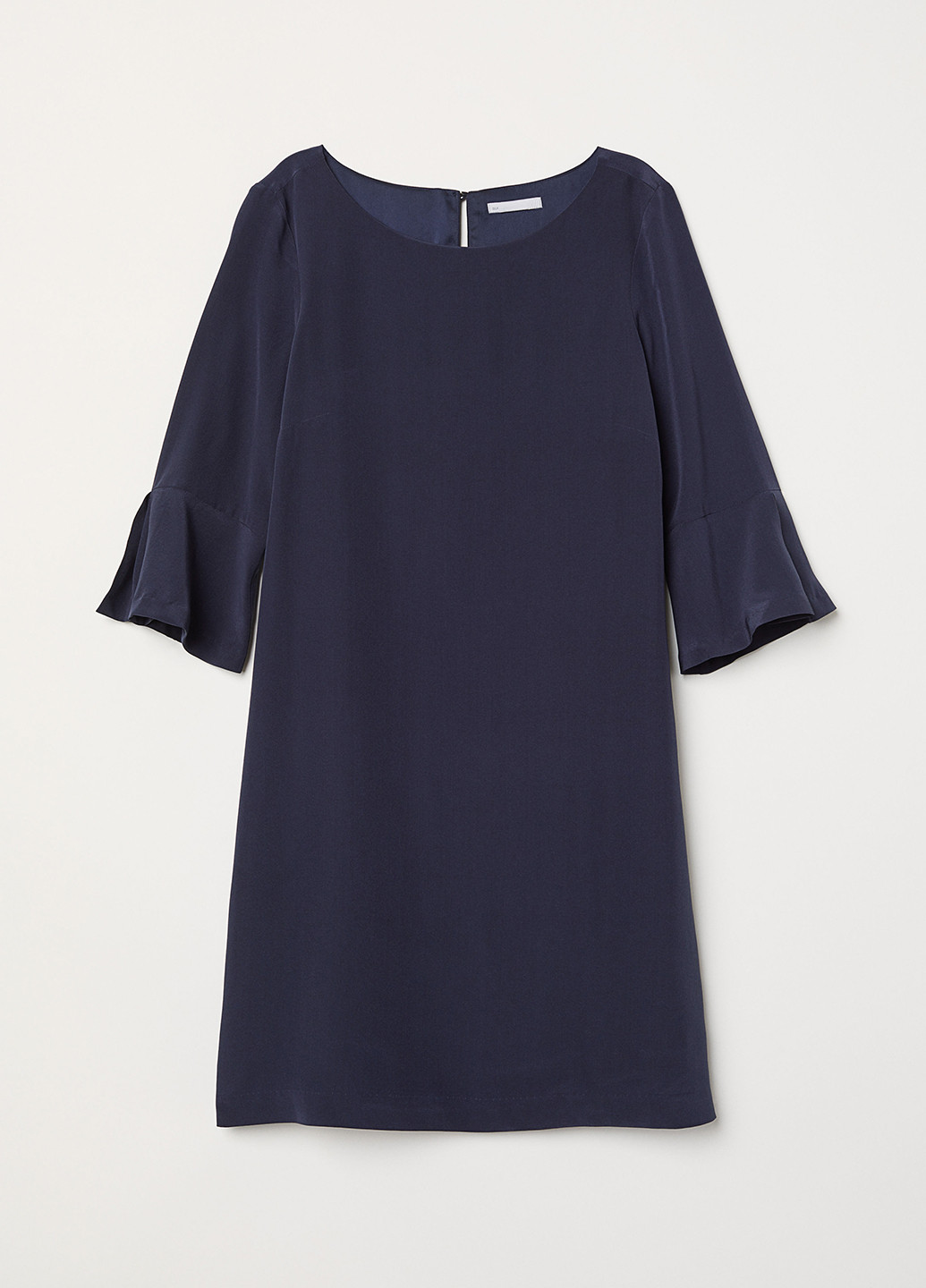 Темно-синя кежуал сукня без підкладу H&M однотонна