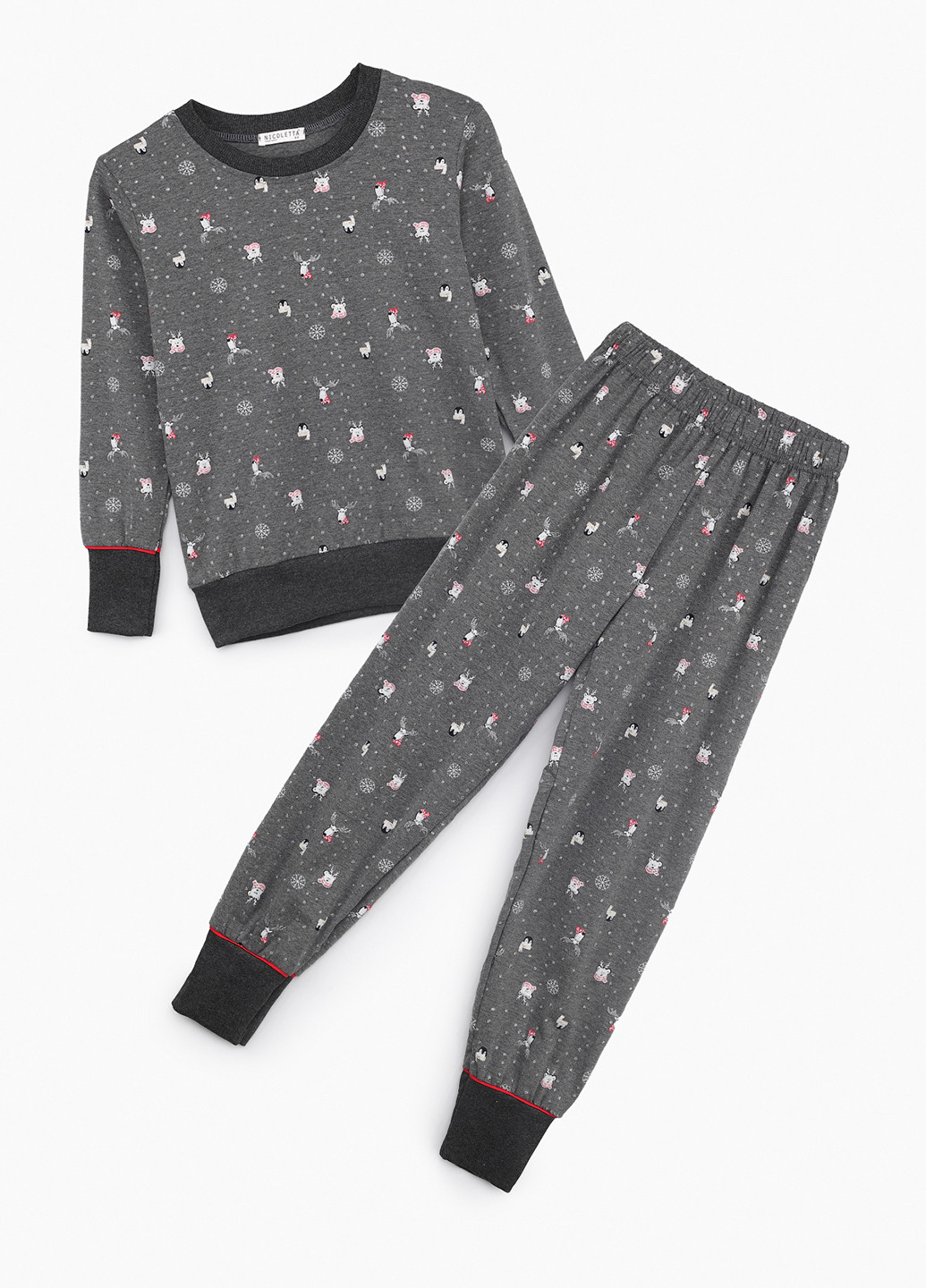 Темно-серая всесезон пижама (свитшот, брюки) свитшот + брюки Nicoletta