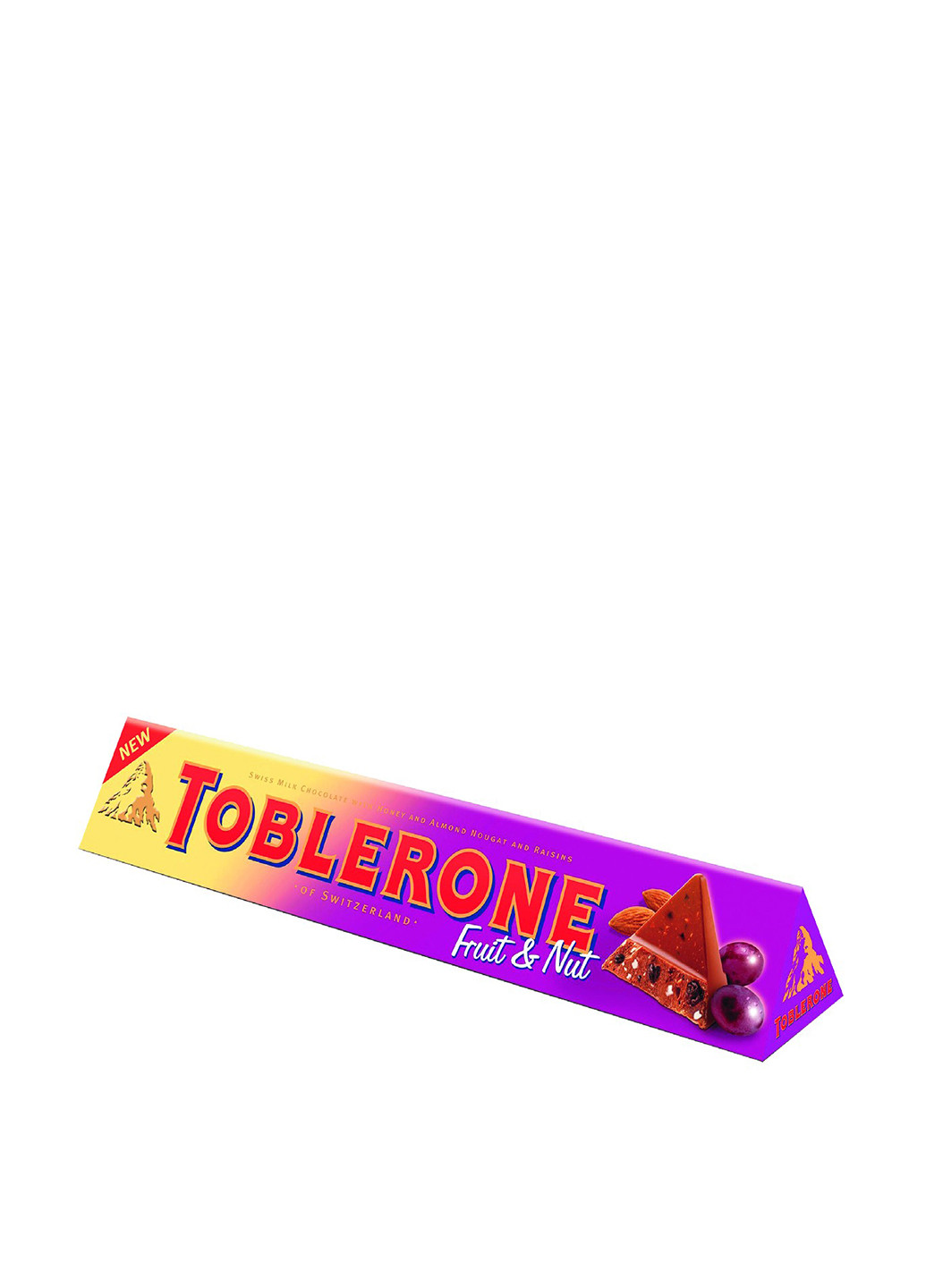 Шоколад молочний з родзинками і нугою, 100 г Toblerone (94993077)
