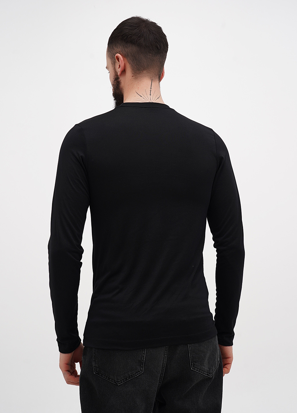 Лонгслів Nike напис чорний спортивні поліестер