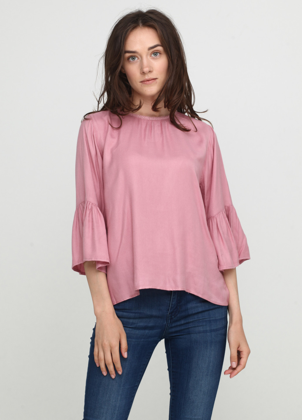 Розовая демисезонная блуза Think Positive