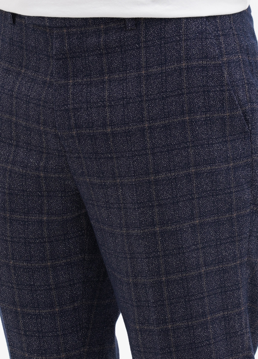 Темно-синие кэжуал демисезонные зауженные брюки Harry Brown