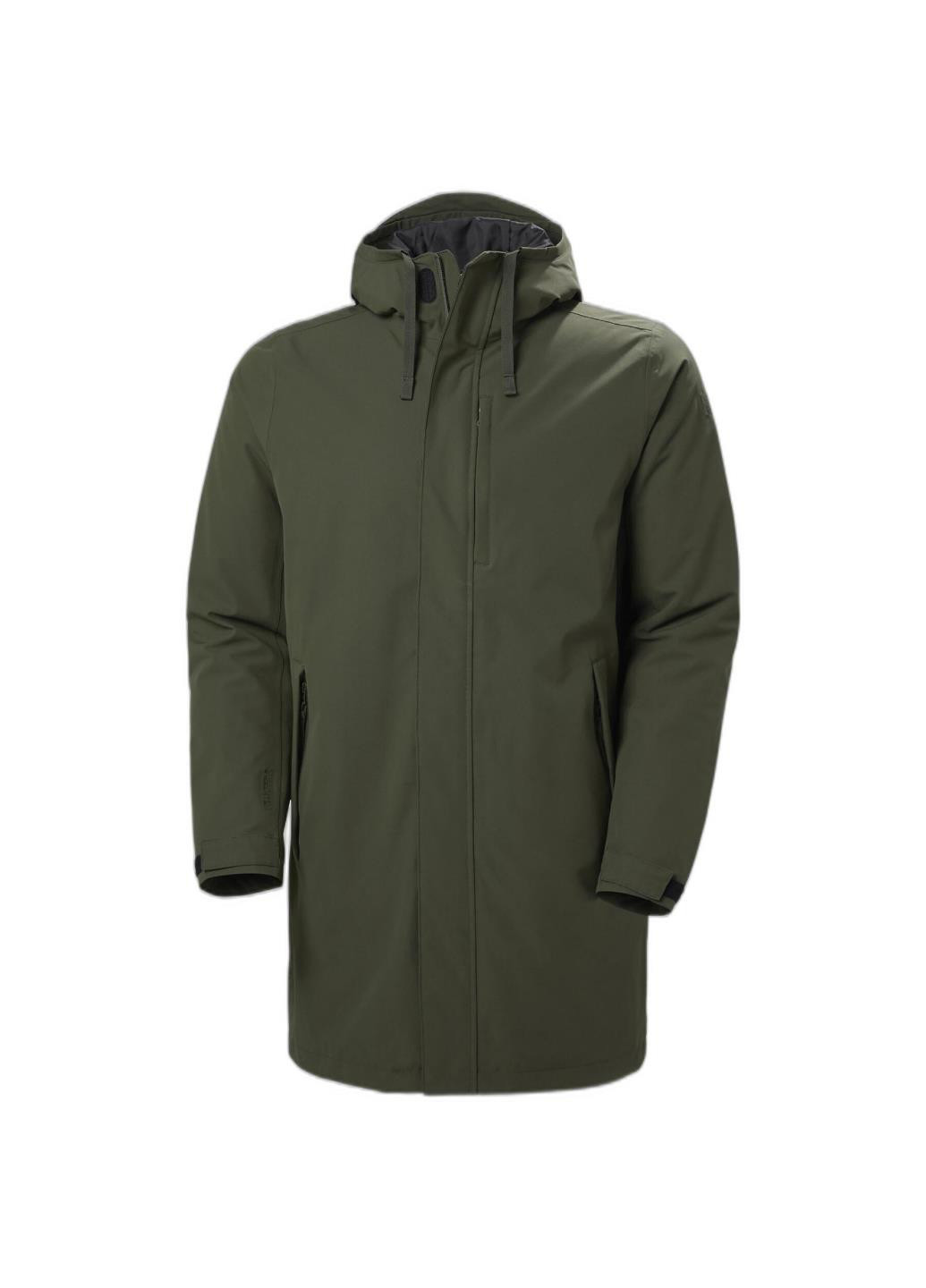 Темно-сіра демісезонна куртка 53644-431 Helly Hansen MONO MATERIAL INS RAIN COAT